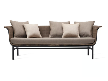 WICKED - 3 seater wicker garden sofa by Vincent Sheppard - view 2
